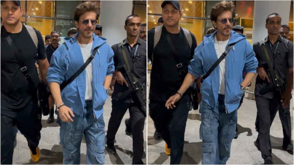 Shah Rukh Khan rocks super cool airport look in hoodie and cargo pants that even Gen Z would want to copy. Watch | Fashion Trends