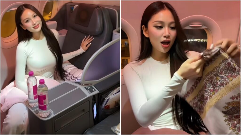 Singapore woman gives a tour of Air India’s ‘5-star resort-like’ business class: Embroidered blankets, luxe toiletries | Travel