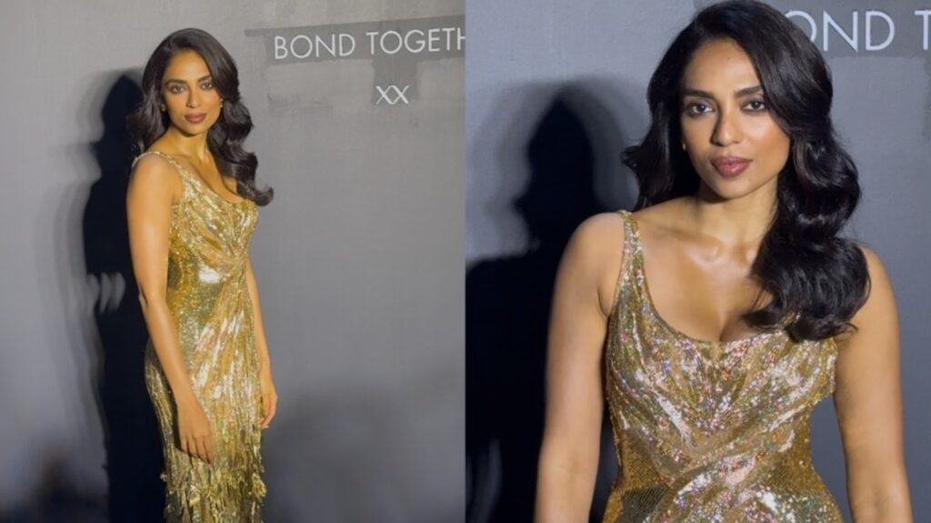Sobhita Dhulipala glitters like gold in Rahul Mishra’s gorgeous gown. Watch | Fashion Trends