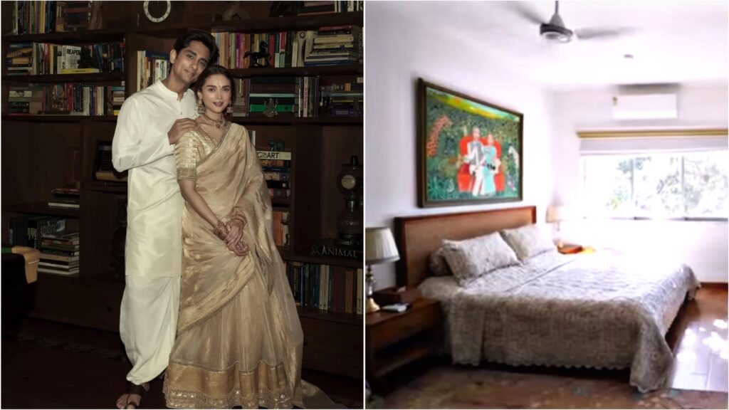 Step inside Aditi Rao Hydari’s charming Mumbai home with pops of colour where she lives with husband Siddharth. Watch
