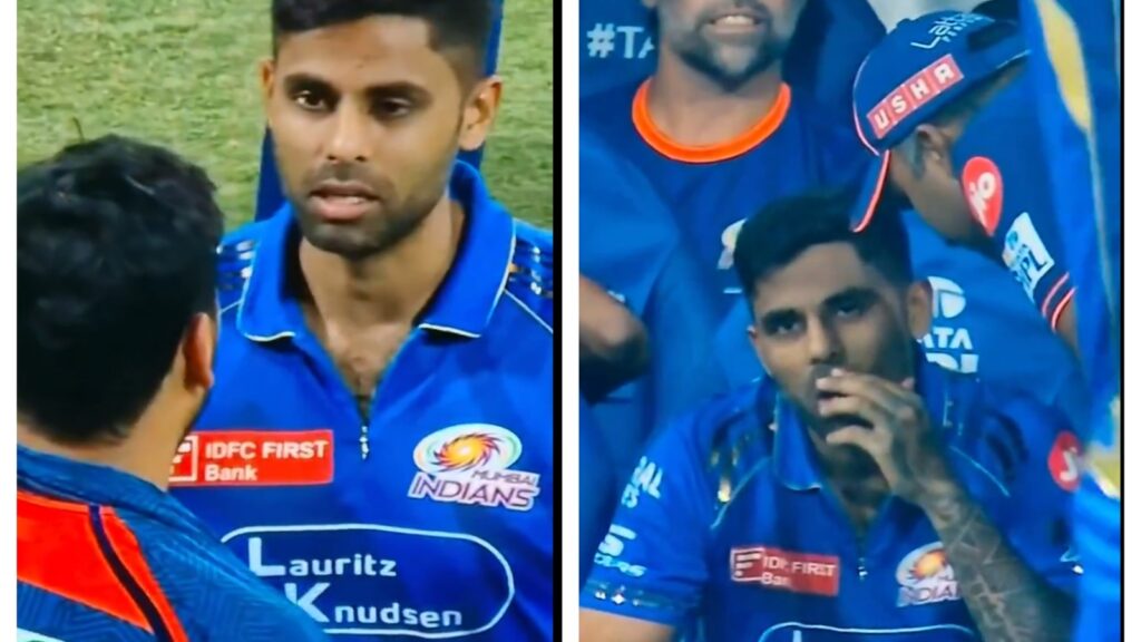 Suryakumar Yadav protests decision to retire out Tilak Varma in MI dug out, coach Mahela Jayawardene calms him down