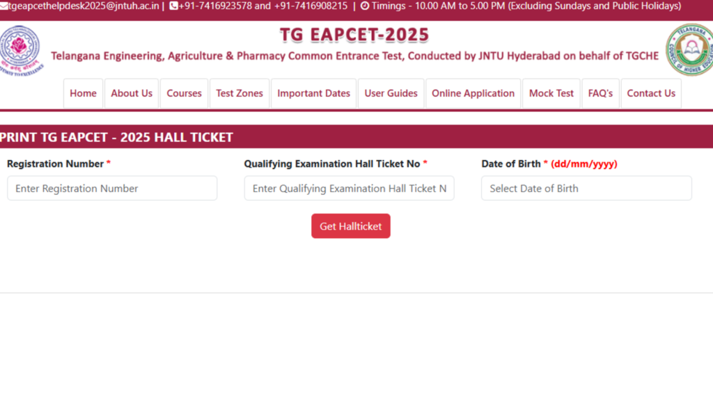 TS EAPCET Hall Ticket 2025 released at eapcet.tgche.ac.in, direct link to download here | Competitive Exams