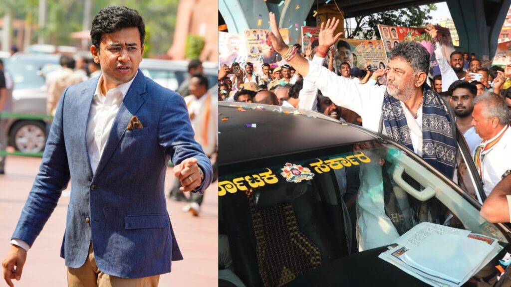 Tejasvi Surya slams DK Shivakumar’s ‘fanfare’ during Bengaluru pothole repair launch | Bengaluru