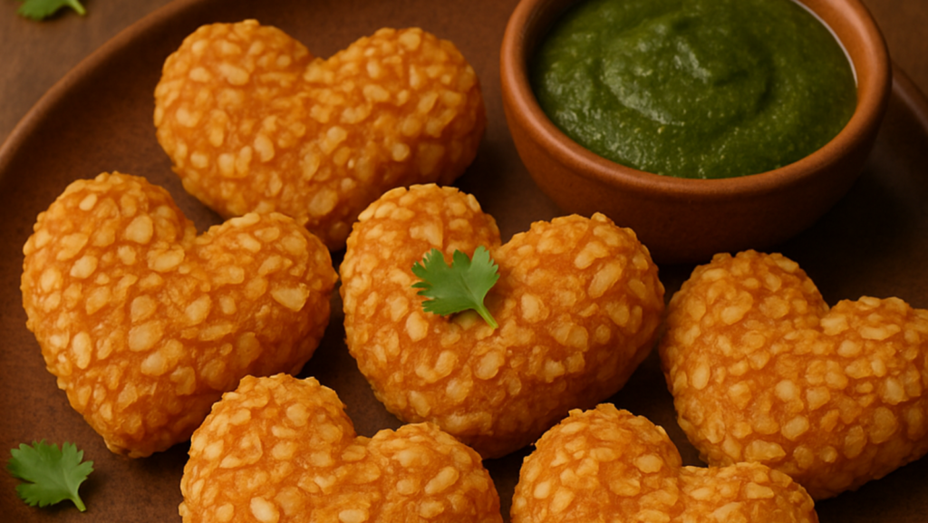 These adorable heart-shaped poha paneer cutlets are the cutest way to eat your protein. Easy 7-step recipe inside