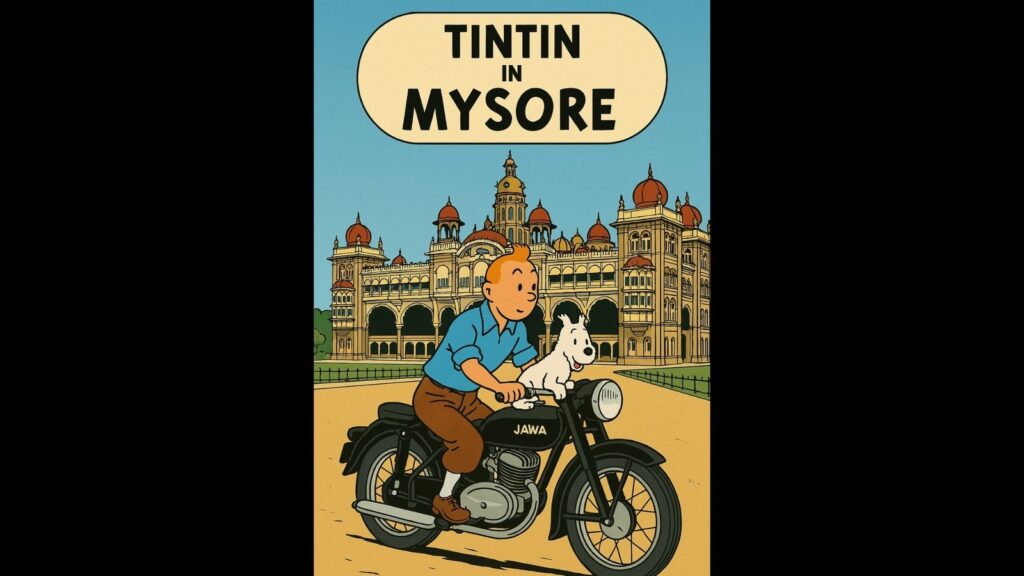 Tintin and Snowy at Mysore Palace? AI image sparks buzz as fans pitch adventure series | Bengaluru