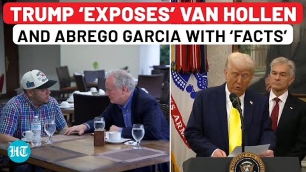 Trump Reads Out History Of Abrego Garcia and Maryland Sen. Van Hollen After Their El Salvador Meet