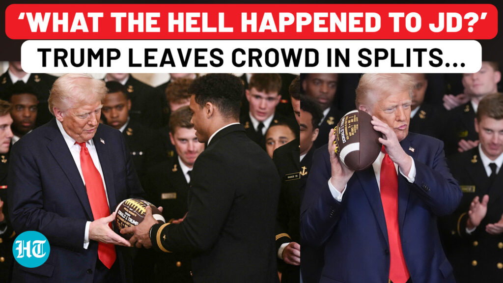 Trump honours US navy football team, leaves all in splits with China remark on JD Vance