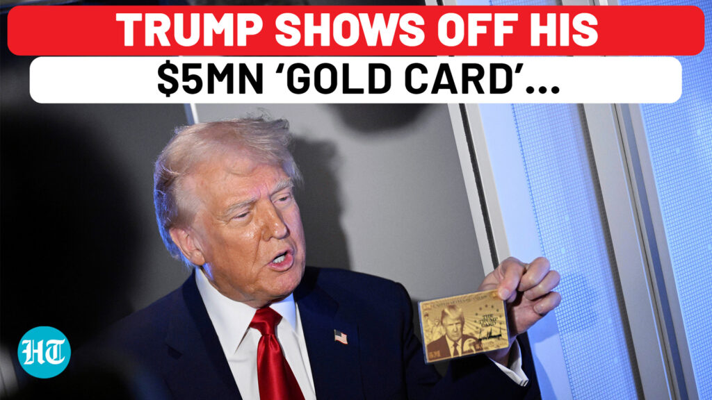 Trump reveals ‘gold card’ with his image for the first time; ‘ million & this could be yours…’