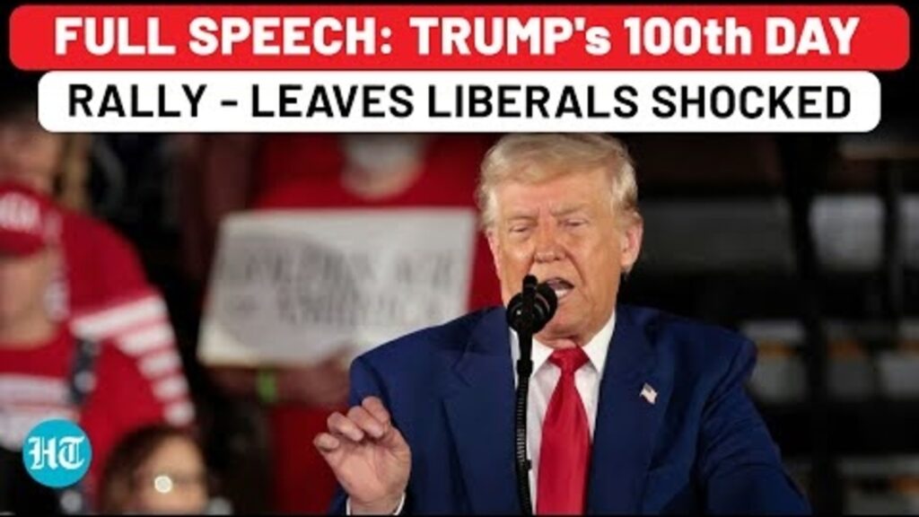 Trump’s Full Speech: At 100th Day Rally, US President Leaves Liberals, Democrats Shocked| US| MAGA