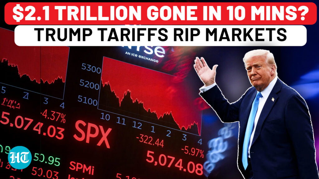 Trump’s tariff bloodbath: trillions wiped in just 10 minutes? Market turns red | S&P 500 | Dow Jones