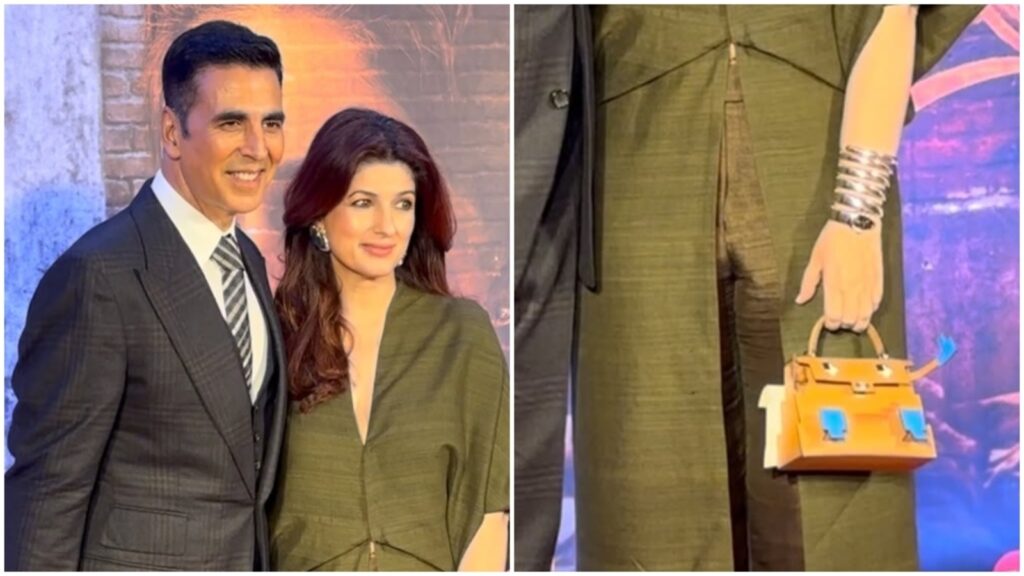 Twinkle Khanna supports Akshay Kumar at Kesari 2 screening in chic silk fit; her bag worth ₹51 lakh is the real star | Fashion Trends