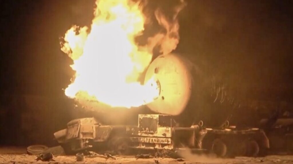 US deadly strikes on Yemen’s Ras Isa oil port in photos as Houthis vow retaliation after 74 killed