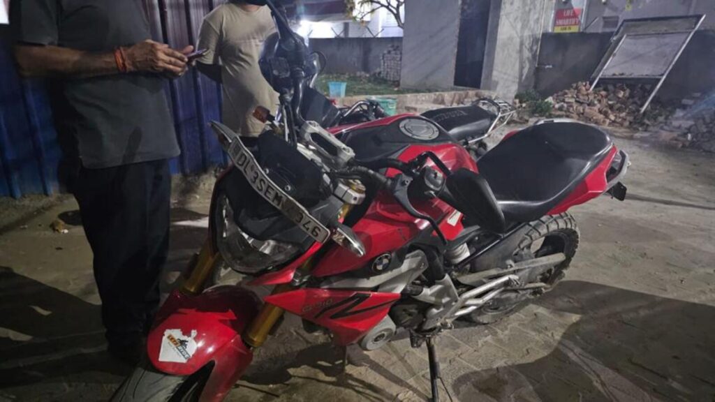 Woman on BMW bike killed in crash near Gurugram