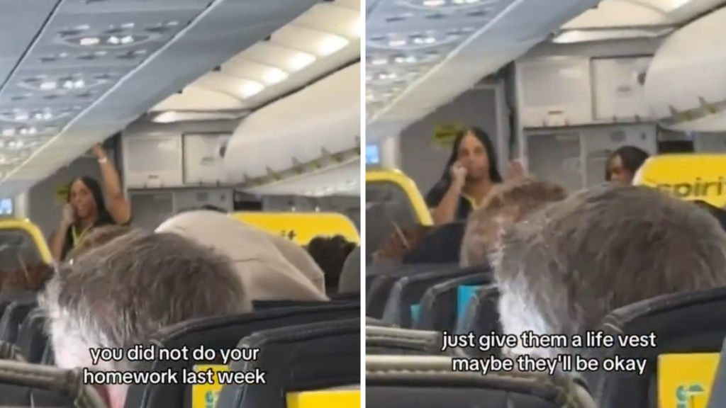 ‘Only three people get oxygen’: Flight attendant’s cheeky safety announcement goes viral | Trending