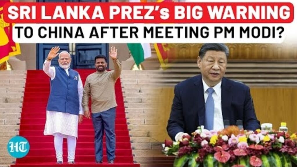 ‘Sri Lanka Won’t Allow…’: President Dissanayake’s Veiled Warning To China After Meeting PM Modi