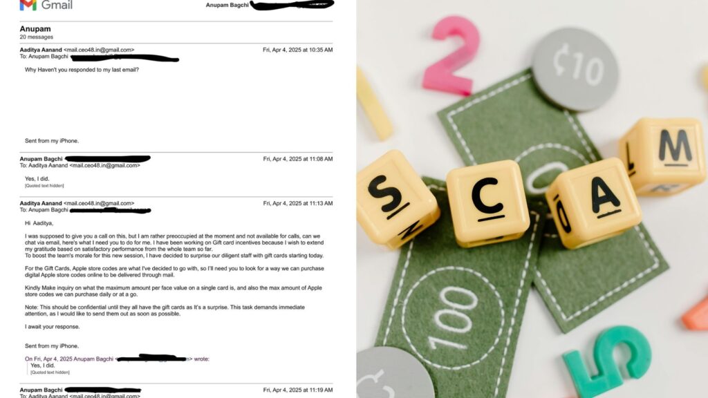 ‘There is a new scam in the market’: Scammer impersonates IIT alum, asks his colleague to buy ₹10,000 gift cards | Trending