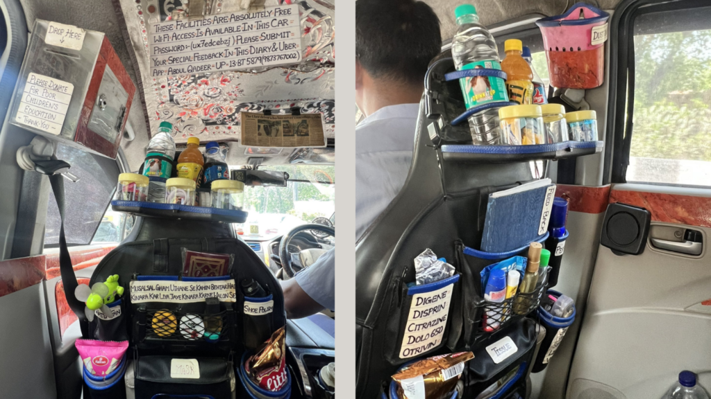 ‘Travelling in 1BHK: Woman shares photo of the ‘coolest Uber ride’ packed with medicines, food and more | Trending