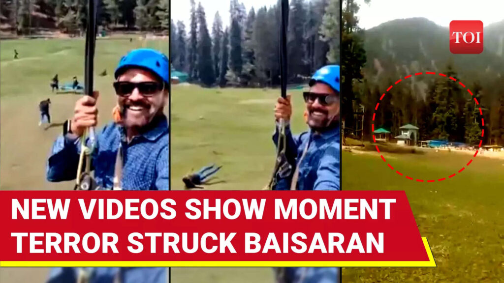 On Cam: Ziplining Tourist Captures Pahalgam Terrorists’ Gunshots, Panic