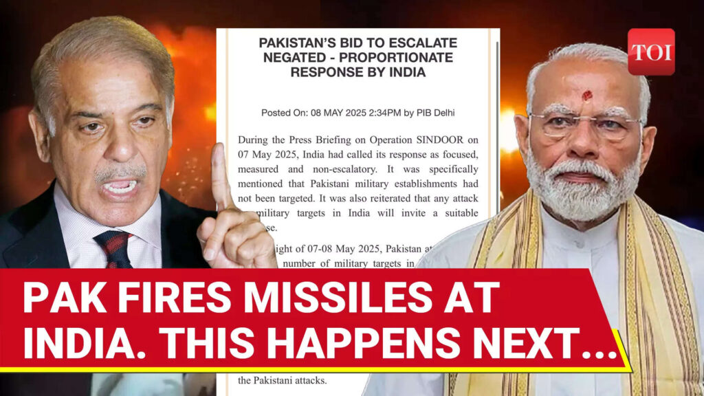 India Shoots Down Pak Missiles Aimed At Military Sites In 15 Cities; Hits Back With ‘Drones’