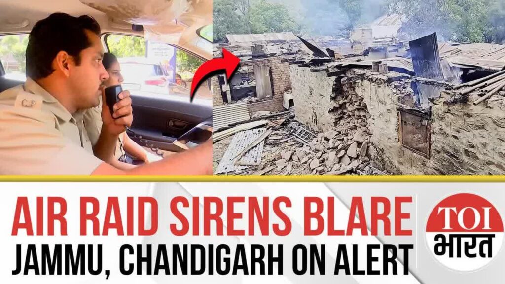 Air Raid Sirens Blare in Chandigarh, Jammu on High Alert | Pak Shelling Kills Woman In Baramulla
