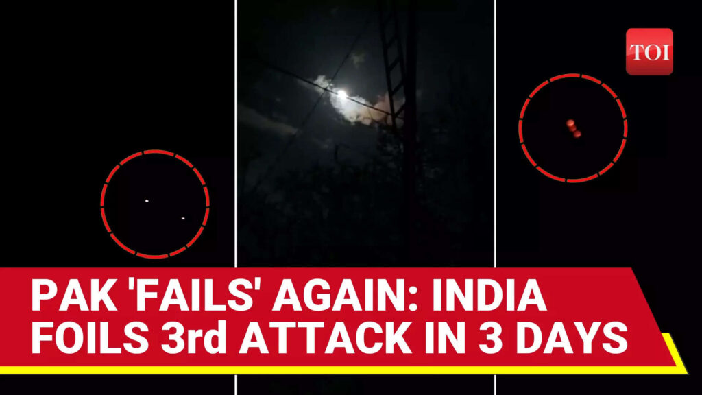 India’s Air Shield BLOWS UP Pakistani Drones Mid-Air For 3rd Time; Jammu Goes Dark Amid Explosions