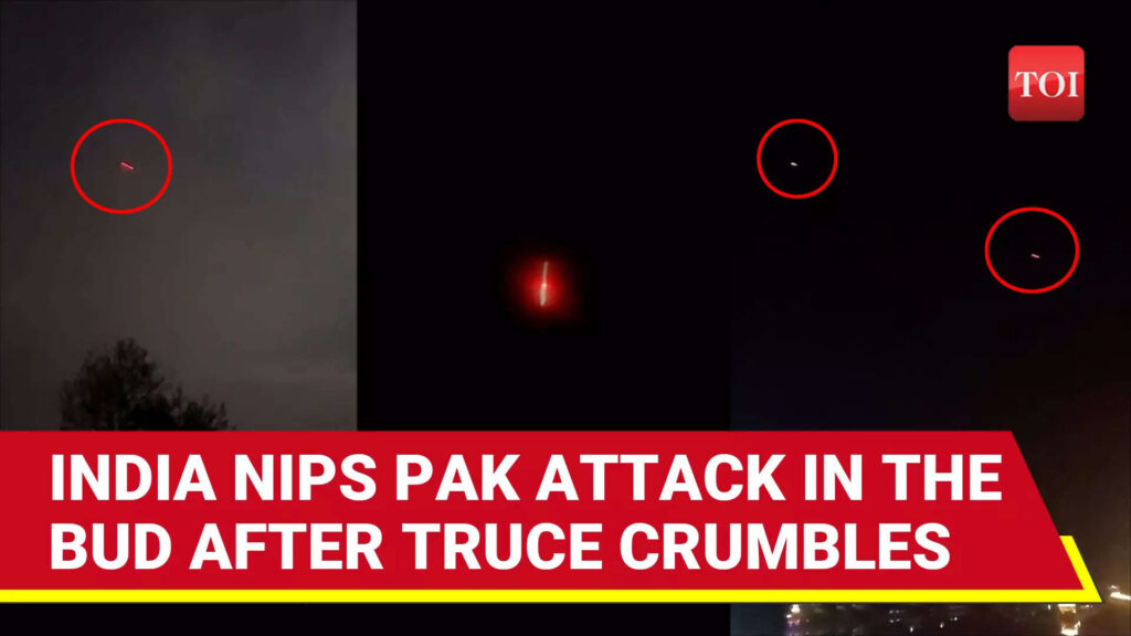 On Cam: India's Counter-grid In Action, Red Streaks As Pak Drones Bite Dust Across J&K, Kutch