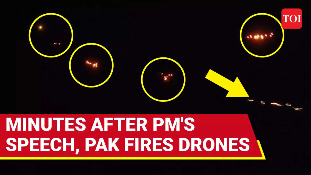 Pakistan Attacks India Moments After PM Modi’s Ultimatum; Drones Destroyed Mid-air In J&K’s Samba