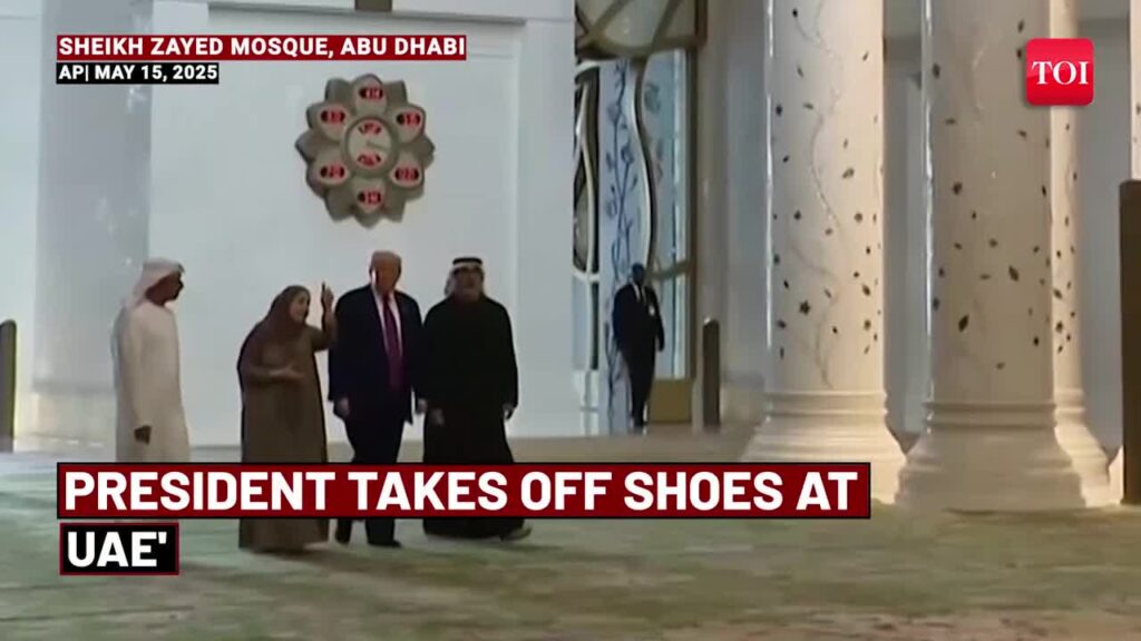Trump Listens To Quran, Keeps QUIET & Then Removes Shoes To Spend Time In Grand Mosque Of UAE