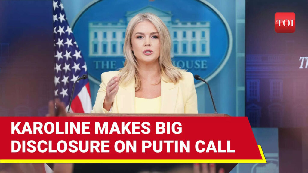 'Trump Frustrated': White House Press Secy On Ukraine Stalemate Ahead Of US President's Call To Putin