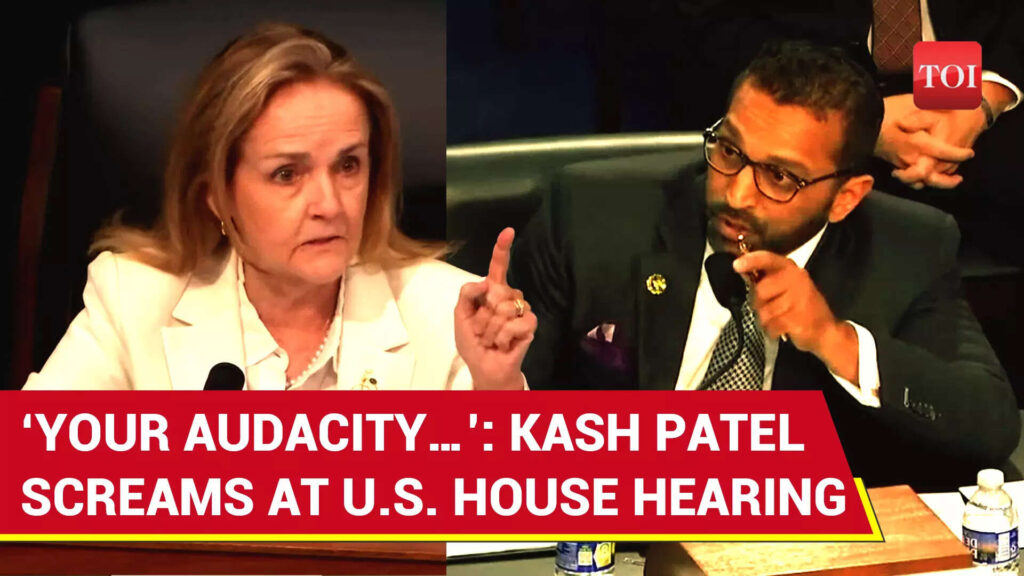 Kash Patel Shouts In US House After Being Called Trump’s ‘Gangster’