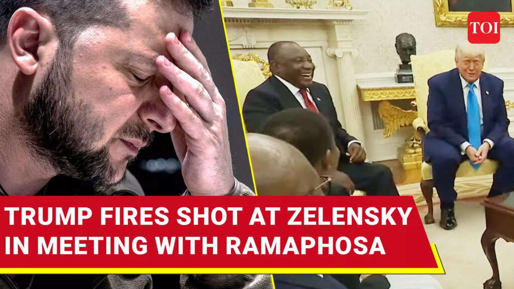 Trump Ridicules Zelensky’s S Africa Visit, Leaves Ramaphosa In Splits