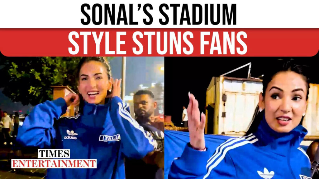Sonal Chauhan Cheers For Mumbai Indians In Style