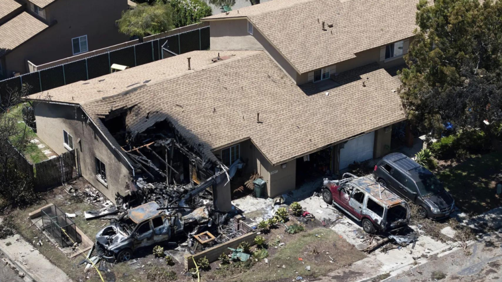 San Diego inferno: Plane plunges into homes, leaving 6 dead in its wake