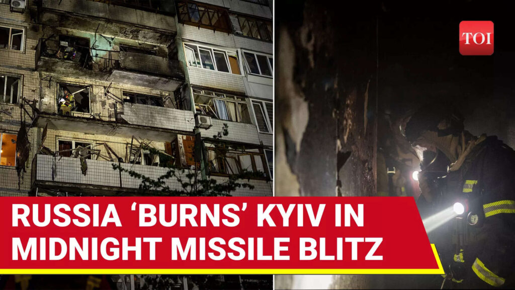 Putin Unleashes Missile-Drone HELL On Kyiv, Sends Ukrainians Running For Life Just After POW Swap