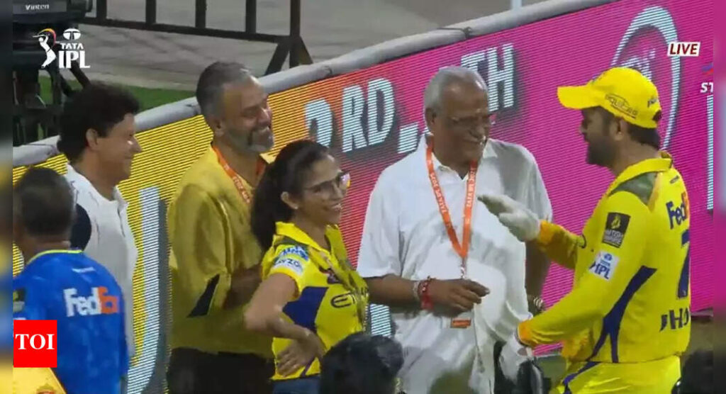 Final goodbye? MS Dhoni’s heart-warming meet-and-greet with CSK owners goes viral | Cricket News