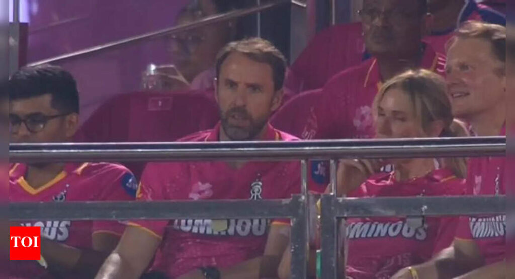 Gareth Southgate turns cricket fan, attends Rajasthan Royals vs Mumbai Indians IPL 2025 match | Cricket News