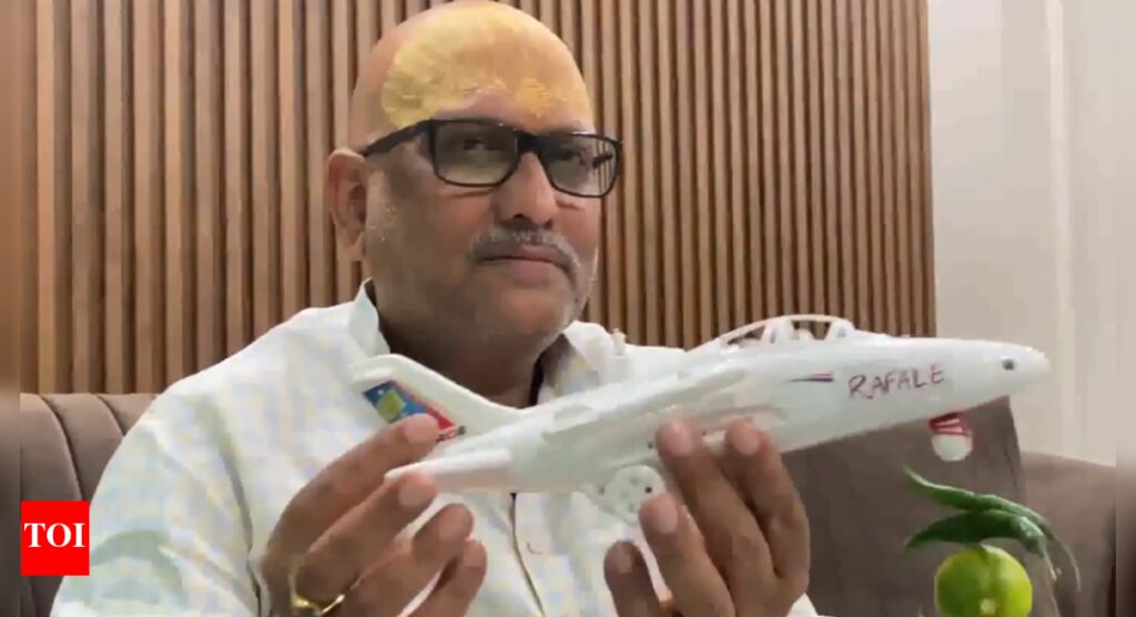 Congress leader Ajay Rai’s ‘toy Rafale jet’ jibe amplified by Pakistani media, draws BJP’s ire | India News