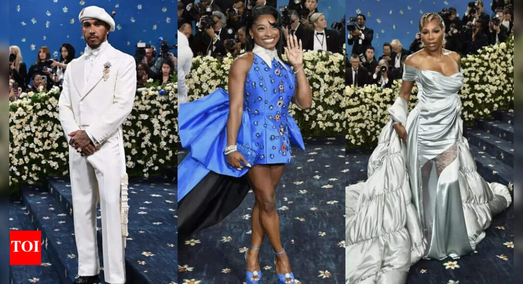 Met Gala 2025: Serena Williams, Lewis Hamilton, Simone Biles dazzle as athletes walk down red carpet – in pictures | Off the field News