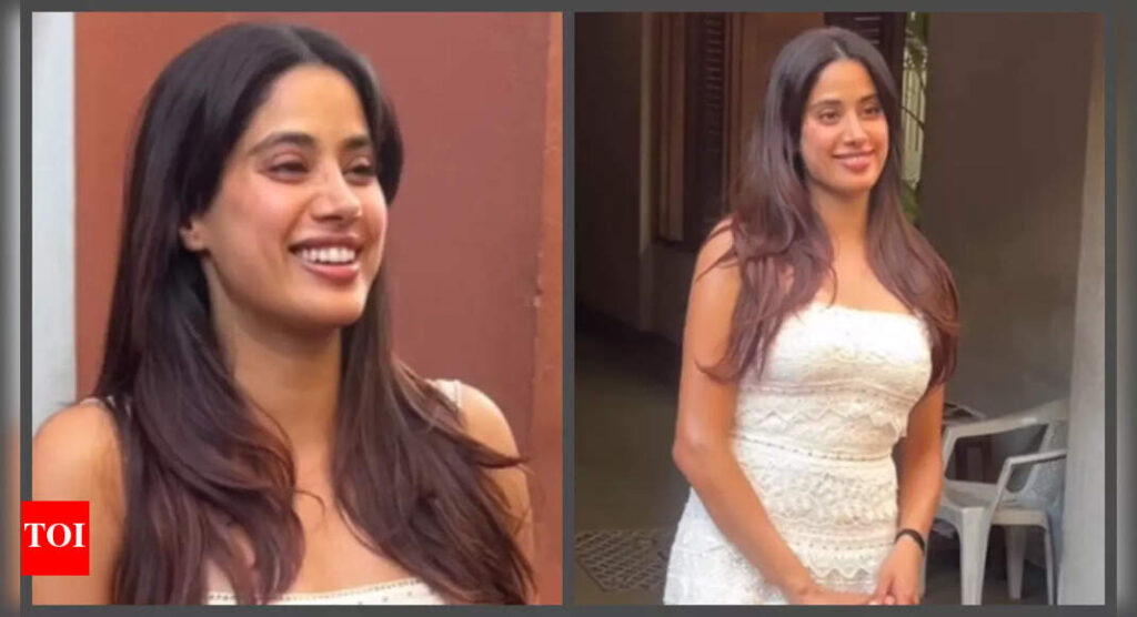 Janhvi Kapoor REPEATS her Rs 64K breezy white birthday dress for a work meeting – VIDEO |