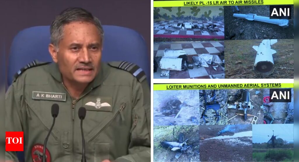 Operation Sindoor: DGMOs show wreckage of Chinese PL-15 missile, Turkish drones; says layered air defence grid proved impenetrable | India News
