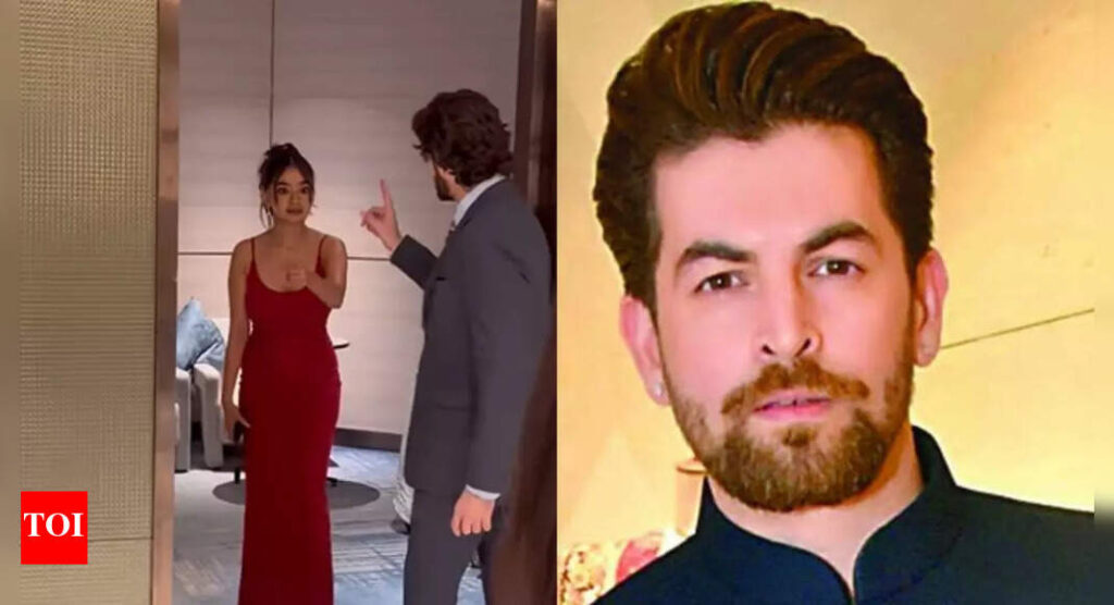 Neil Nitin Mukesh seems ANGRY with Anushka Sen in a viral video; Netizens speculate the reason | Hindi Movie News