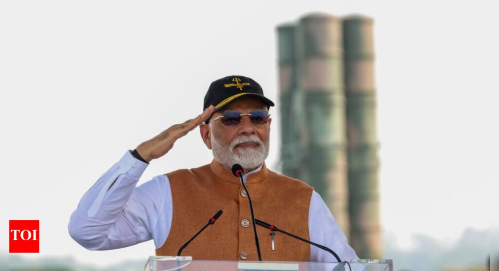 Adampur Air Base: PM Modi poses in front of S-400 missile system at Adampur airbase days after Pakistan claimed it was destroyed | India News