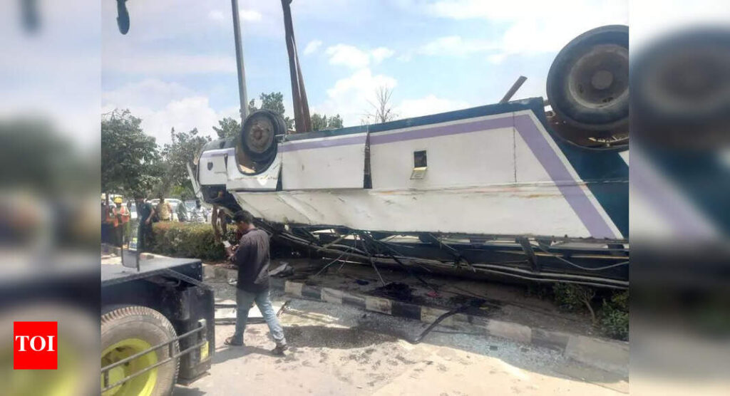 Bengaluru Bus Accident: One Dead, 34 Injured Near City Airport | Bengaluru News