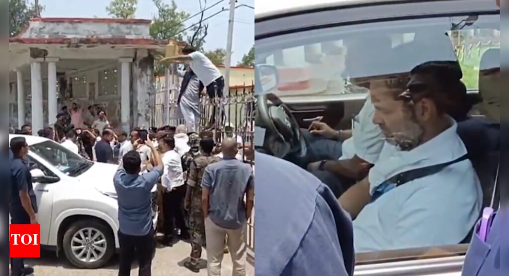 Rahul Gandhi Bihar Visit: Congress Alleges Police Blocked His Entry to Ambedkar Hostel in Darbhanga | Patna News