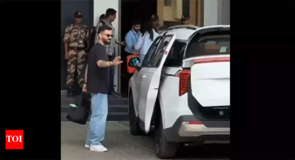 Virat Kohli: Viral video: Virat Kohli, Anushka Sharma leave for Bengaluru ahead of IPL restart | Cricket News