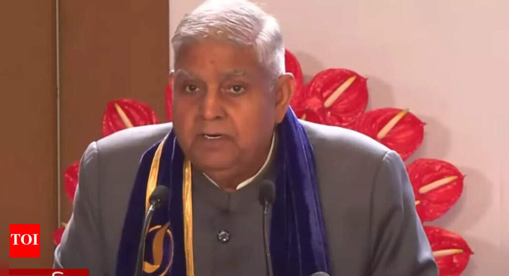 ‘Bharat has done it’: Vice president Dhankhar likens Operation Sindoor to Osama bin Laden killing in Pakistan | India News