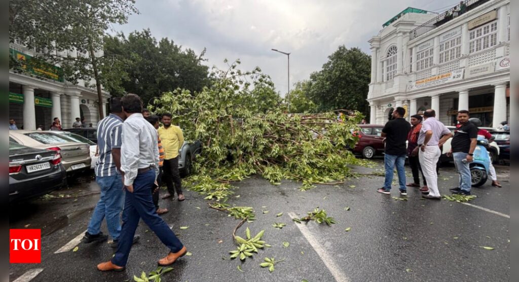 Heavy rain lashes parts of Delhi-NCR | Delhi News
