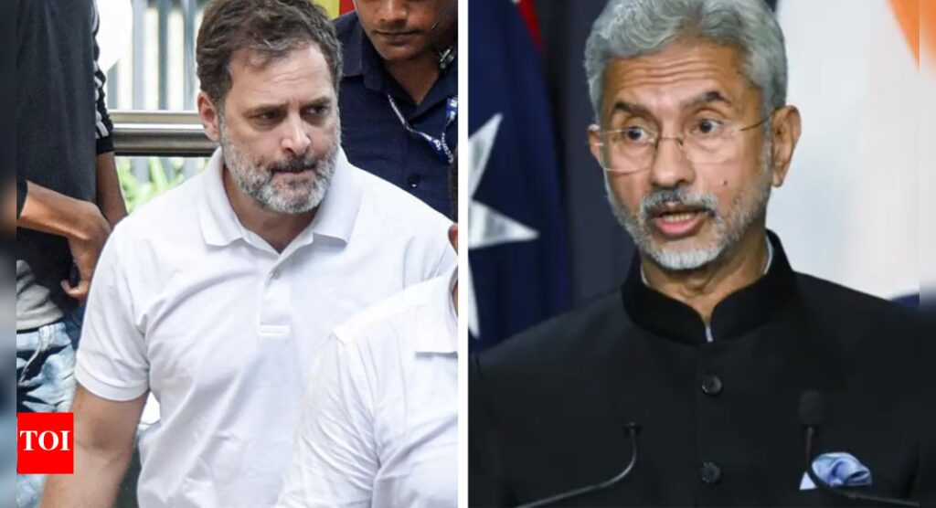 Informing Pakistan before Operation Sindoor was a crime, says Rahul Gandhi on Jaishankar’s ‘admission’ | India News