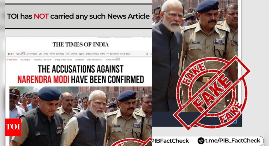 ‘No such article has ever been carried out’: Govt fact checks fake post with TOI logo | India News