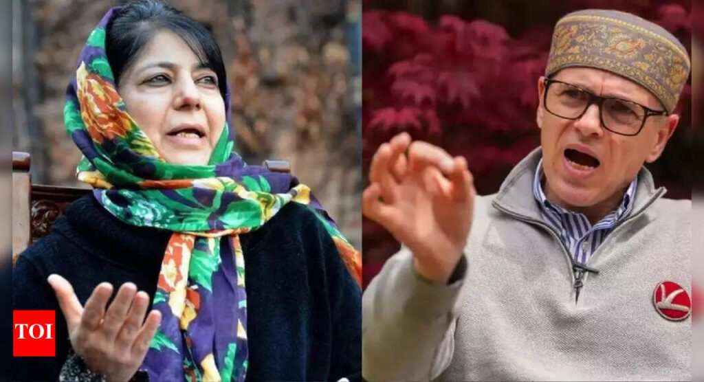 Mehbooba, Omar talk peace from warzone